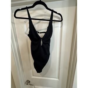 Hollister Black One Piece Swimsuit Adjustable Strap Size S 32C/34B/36A